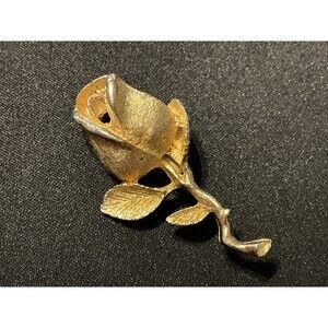 Dubarry Fifth Avenue Gold Tone Rose Brooch